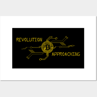 Bitcoin revolution approaching Posters and Art